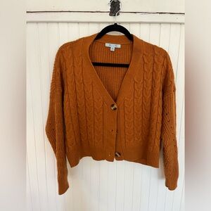 Cropped Knit Cardigan